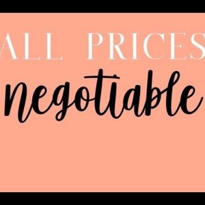 ALL PRICES NEGOTIABLE! Just comment or message me, happy shopping!🤍